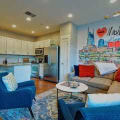 Spacious 3-Story West End Condo | Free Secured Parking | Dedicated Office | Walk to Vanderbilt