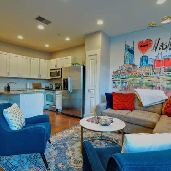 Spacious 3-Story West End Condo | Free Secured Parking | Dedicated Office | Walk to Vanderbilt - Image 1